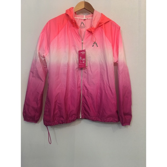 26 International Jackets & Blazers - Athletic - Ombré Front Zip Packable Jacket